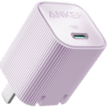ANKER安克30W安心充电器氮化镓PD快充type-c 适用iPhone16promax苹果15/14iPad华为小米手机usb插头 安心充紫色53.61元（需领券）