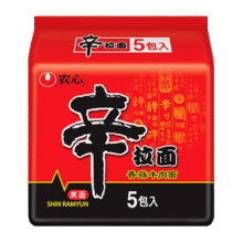 农心辛拉面方便面经典泡面辣白菜拉面袋装速食面多口味多连包 辛拉面5连包15.9元（需领券）