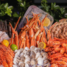 美团 万德诺富特酒店+双人晚餐自助餐+食材甄选+（限时售卖）338元