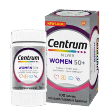 善存（Centrum）女性复合维生素100粒银片中老年50+补充维生素C、B等多维矿物质48.05元