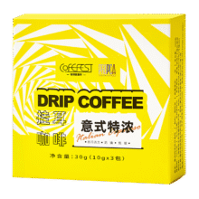 需首购：COFEFEST咖啡聚集地 意式特浓挂耳咖啡10g*3包/盒尝鲜装0.88元包邮（需试用）