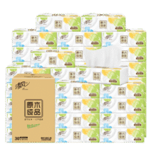 清风 抽纸3层100抽24包 *4件19.9元/件、0.83元/包（共79.6元、包邮）