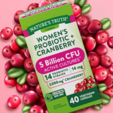美国进口！Nature's Truth 自然之珍 益生菌蔓越莓胶囊40粒*3瓶￥63.90 1.1折