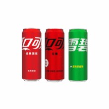 可口可乐/雪碧/无糖可乐330ml*24罐碳酸饮料汽水整箱装36.9元