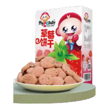 我D小蔡蔡  草莓饼干65g19.8元（需领券，合3.96元/件）