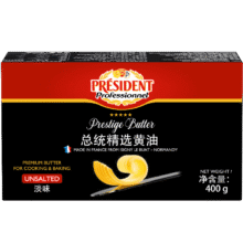 plus会员、总统法国进口 发酵动物黄油 淡味 400g  *5件（34.48元/件）172.4元