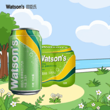 Watsons 屈臣氏 香草味苏打汽水 330ml*8罐史低14.9元包邮（1.86元/罐）