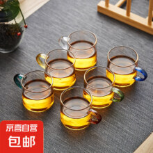 京喜自营 玻璃把手杯 4只装 透明把3.49元包邮(省钱卡后1.49元)(需用券)