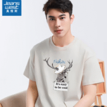Jeanswest 真维斯 男装100%纯棉短袖T恤￥16.33