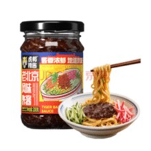 蘸料拌粉！虎邦辣椒酱 老北京炸酱200g￥4.63