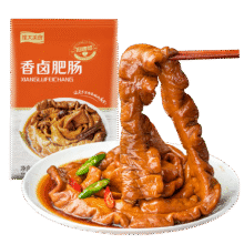 plus会员：龙大美食香卤肥肠1斤装 *5件78.67元（需领券，合15.73元/件）
