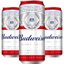 百威（Budweiser）淡色拉格啤酒 450ml*18听 整箱装247元（需领券，合82.33元/件）