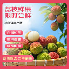 京鲜生 现货妃子笑荔枝净重5斤装 单果18g+券后39.99元