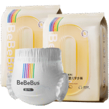 微信小程序、PLUS会员: bebebus 成长裤 XL码、4片*2包6.64元