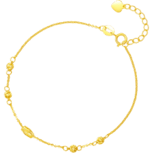 周六福黄18K金手链女彩金手链520情人节礼物KH072149 16+2.5cm1176元 (券后省100)