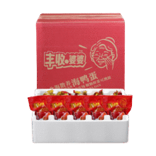 再降价:丰收婆婆 北海红树林熟咸鸭蛋 70g*20枚21.43元（需试用）