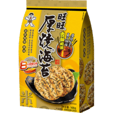 旺旺 雪饼 厚烧海苔 原味 168g 零食膨化休闲食品饼干糕点9.57元（合3.19元/件）