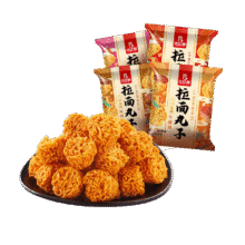 比比赞（BIBIZAN）拉面丸子混合味300g干脆面小吃网红办公室宿舍休闲零食品3.5元（需领券）
