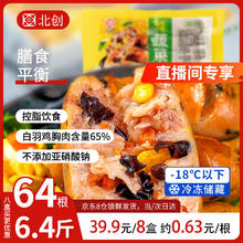北创 鸡肉蔬菜烤肠400g(50g*8根)券后3.9元