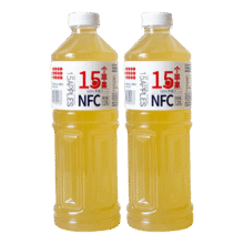 京东百亿补贴、首购礼金：百多利 NFC100%苹果汁1.25L*2瓶12.9元包邮