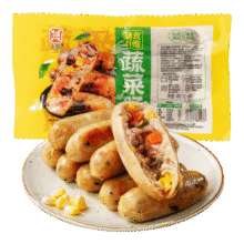 北创鸡肉蔬菜烤肠400g(50g*8根)3.9元