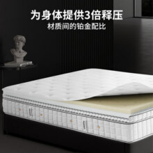 芝华仕（CHEERS）【线下同款】五星床垫席梦思独立袋装弹簧乳胶垫子芝华士D113 释压精灵-1.8m 延期发货（详询客服）3779.1元 (券后省0.9)