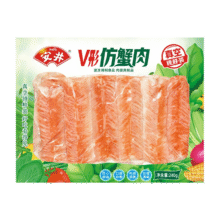 安井 V形仿蟹肉 240g 1包 鱼糜含量≥50% 锁鲜装蟹肉棒蟹味棒火锅食材15.09元（需领券）