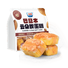 再降价、PLUS：光明巴旦木云朵软面包 410g*袋 坚果果仁蛋糕早餐吐司零食代餐