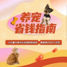 羊毛福利：京东 养宠省钱指南 分享宠物购物体验 最高可领2000京豆实测可领