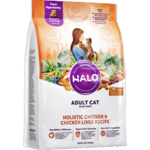 自然光环Halo【成猫鲜肉】进口膨化猫粮成猫成年增肥发腮美毛护肤布偶蓝猫 鸡肉味10磅/4.5kg（效期26.07起) 下单抽奖·满赠好礼~详情请入会405元 (券后省30,月销1000+)