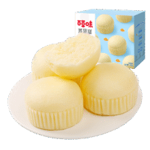 百草味 蒸蛋糕 奶香味 500g*2箱25.8元（需领券）