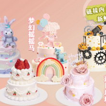 美团 八喜临门冰淇淋生日蛋糕 夏日 4+6英寸冰淇淋蛋糕·动物奶油现价134元 原价358