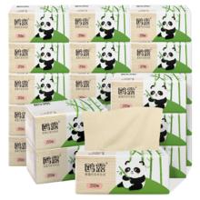 中石化出品，鸥露 高端竹浆抽纸 3层*90抽*28包￥29.99