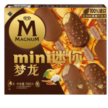 梦龙【王嘉尔推荐】 迷你梦龙柚子口味41g*2+卡布口味42g*2冰淇淋39.9元 (券后省0.5,月销1w+)