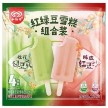 京东PLUS:和路雪 陈皮红豆沙66g*2+桂花绿豆乳66g*2  雪糕 冰淇淋64.97元（需领券，合6.5元/件）