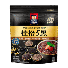 桂格（QUAKER）5黑混合即食燕麦片518克 添加黑芝麻 零添加白砂糖10.67元
