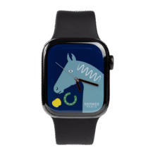 20点预售！Apple/苹果 Watch Series 9 智能手表GPS+蜂窝款45毫米深空黑不锈钢表壳Hermes黑运动表带MRR23CH/A5049元