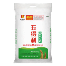 五得利（WUDELI）面粉 家庭通用 中筋粉 包子馒头拉面饺子 五星特精2.5kg10.9元（需领券）