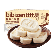 比比赞（BIBIZAN）原味八珍糕375g轻食代餐办公室小吃传统糕点心面包休闲零食品18.76元（合6.25元/件）