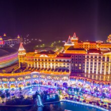 美团 珠海长隆马戏酒店1晚+度假区接驳车+双人两天海洋王国门票+双人卡卡虎奇遇记门票原价1878，现价1158元