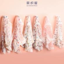 轻薄无感！阪织屋 轻薄多彩印花无感纱女士内裤6条装￥29.9