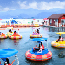 美团 千岛湖水世界通票2大1小 名湖美仑酒店+双早563元