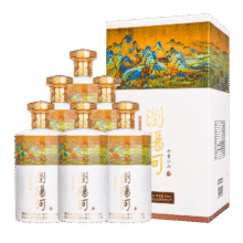 浏阳河千里江山酒 53度酱香型白酒500ml*6瓶 整箱装 含3个礼品袋98.9元