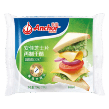 PLUS会员、需首购：Anchor安佳 减脂肪30% 芝士片 12片250g *5件 +凑单1.24元/片，74.3元（合14.86元/件）