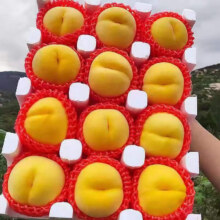 萧鲜生精选大黄桃黄金蜜桃（拍2件合并一箱发货）当季水果生鲜毛桃子 精选黄桃 净重2.25-2.5斤（6-9个）-33.8元（合16.9元/件）