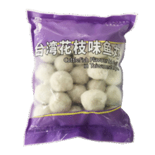 四海鱼蛋台湾花枝味鱼丸一斤装500g火锅食材关东煮丸子空气炸锅生鲜麻辣烫需凑单