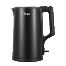 美的（Midea）电热水壶 家用大容量烧水壶热水壶 双层防烫电水壶保温壶 304不锈钢内胆 自动断电 1.7L 【1.7大容量】静谧黑71.1元 (券后省0.9)