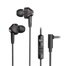 漫步者 入耳式有线3.5mm双动圈四核K歌音乐耳机 GM360 黑色67.01元