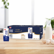 再降价、88VIP：光明 优加纯牛奶 200ml*24盒44.64元（需领券+淘金币抵扣1.6）