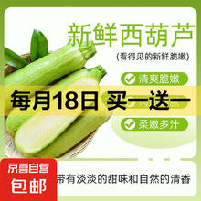 1块钱山东新鲜西葫芦 4斤 ±50g（带箱）0.99元